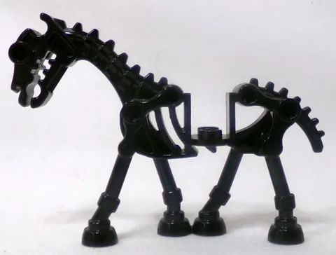 LEGO Black Skeletal /Skeleton Horse Animal Part 5378 7009 852293