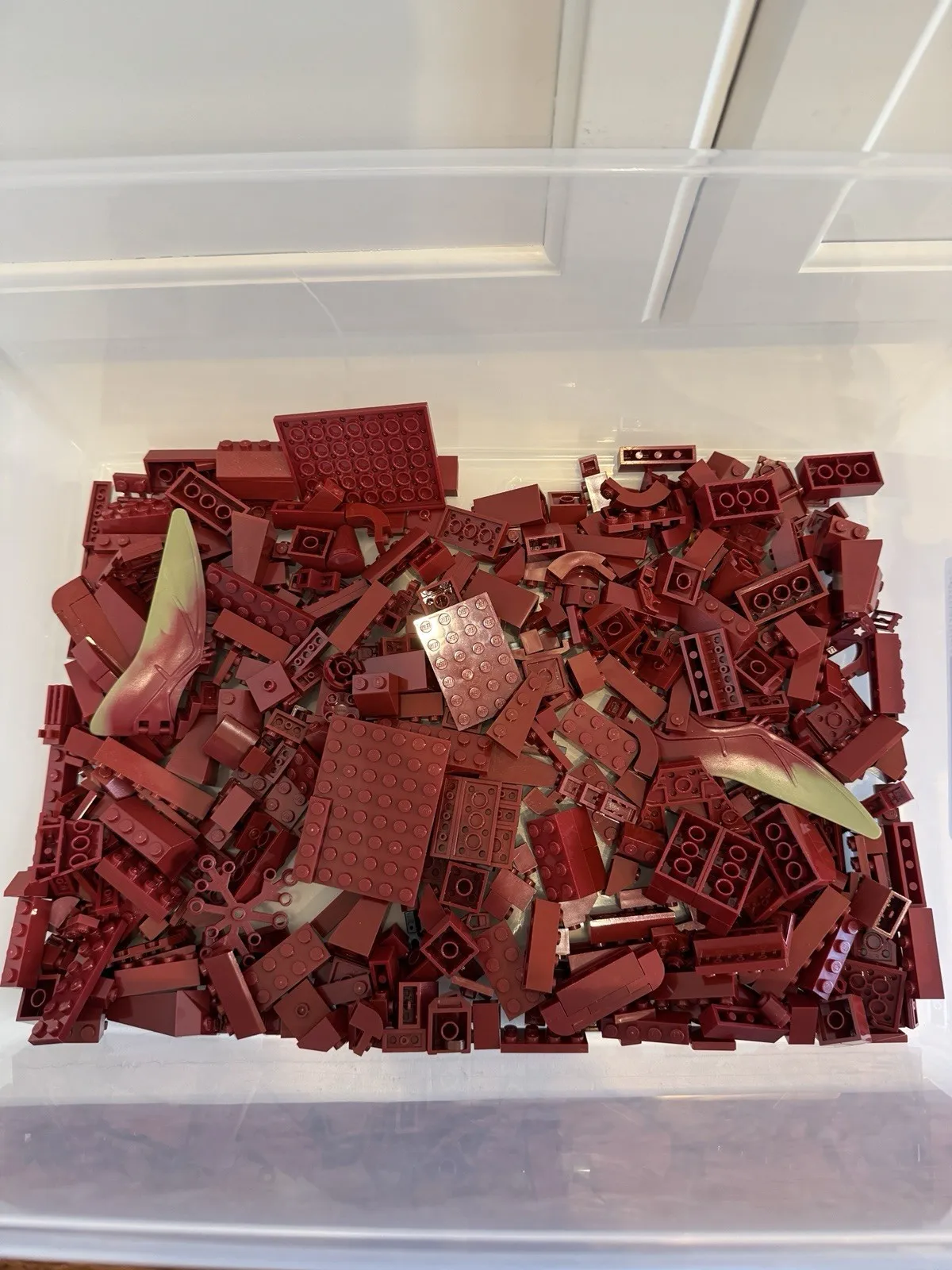 LEGO Bulk Lot Dark Red Plastic Bricks, Pieces & Parts Loose Assorted Lot