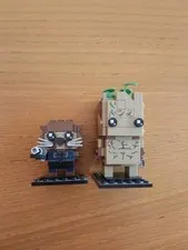 LEGO Moc BrickHeadz #41626 Groot & Rocket Racoon Marvel Complete Set No Box/Inst