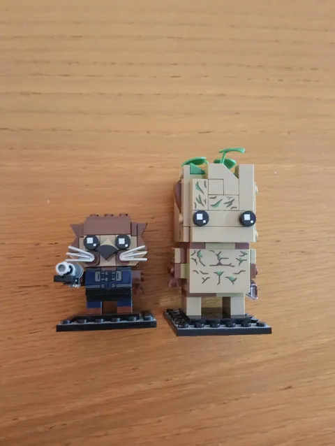 LEGO Moc BrickHeadz #41626 Groot & Rocket Racoon Marvel Complete Set No Box/Inst