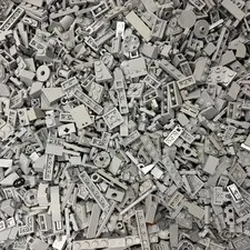 LEGO 3000 PIECES (3LBs) Light Bluish Gray SMALL MIX - Random Finishing Pieces