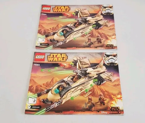 LEGO Star Wars Wookiee Gunship Set 75084 Instructions Manual Booklet 1 & 2