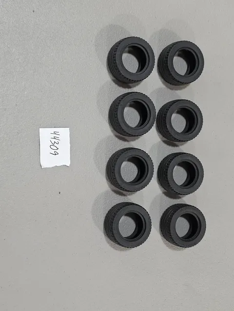 Lego Qty 8 - Black - 44309 Tire 43.2 x 22 ZR - NEW