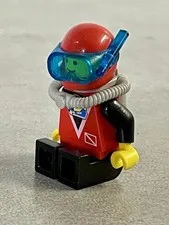 Lego Minifigure Divers Red Diver 2 Div019