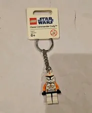 LEGO Star Wars Clone Commander Cody Figure Keychain 852355 Retired Very Rare