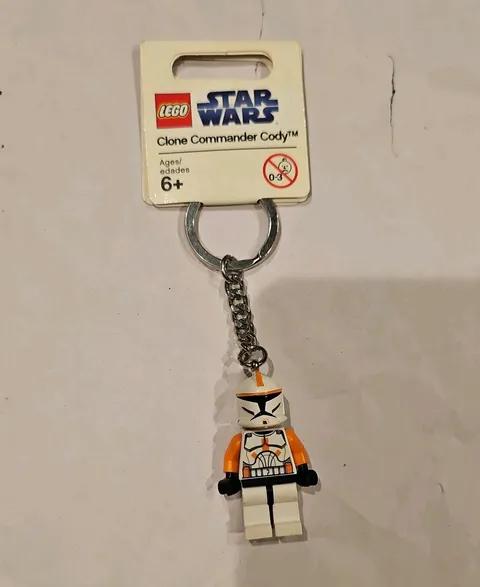LEGO Star Wars Clone Commander Cody Figure Keychain 852355 Retired Very Rare