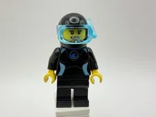 LEGO CITY Part cty0959 - Scuba Diver, female, black wetsuit&helmet w/ mask -MINT