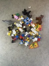 LEGO Minifig Bundle Lot Mixed Figures Accessories Part Pieces Animals incomplete