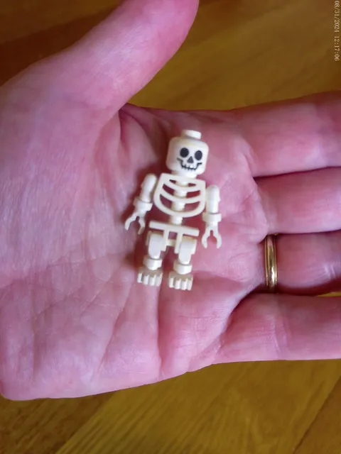 LEGO Skeleton Halloween Minifigure White Minifig FREE SHIP Dollhouse Miniature