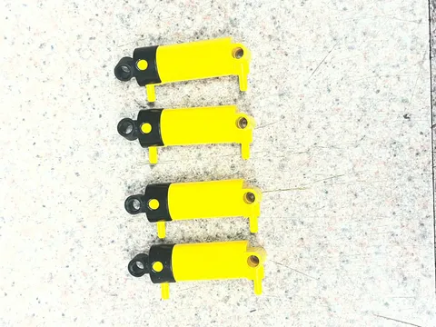 Lot Of 4 LEGO Pneumatic Cylinders 47224c01 2 Inlets 8455 Back-Hoe Loader