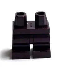 Lego - Minifigure Legs - Dark Brown, Short, Articulated