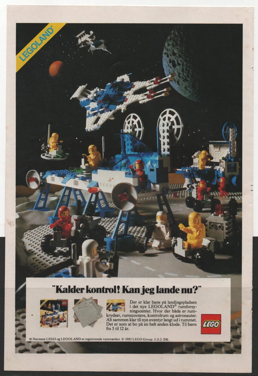LEGO ADVERTISING INSERTS #  7-1325 # SPACE # 1983 #