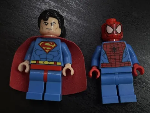 Lego DC Marvel Super Heroes Superman And Spider-man Minifigures sh003 6862