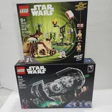 Set Of 2 LEGO Star Wars Return Of The Jedi TIE Bomber 75347 Yodas Hut 75422 Set