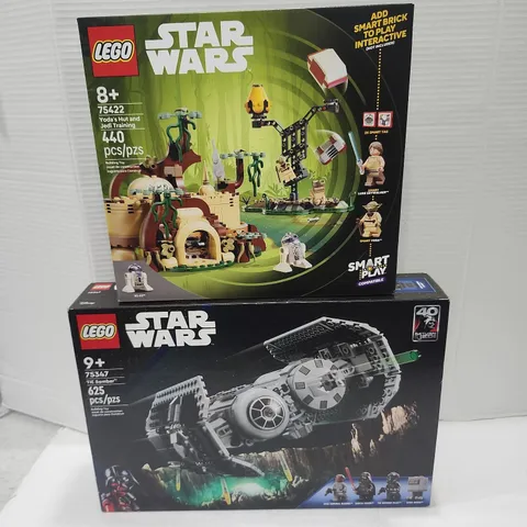 Set Of 2 LEGO Star Wars Return Of The Jedi TIE Bomber 75347 Yodas Hut 75422 Set