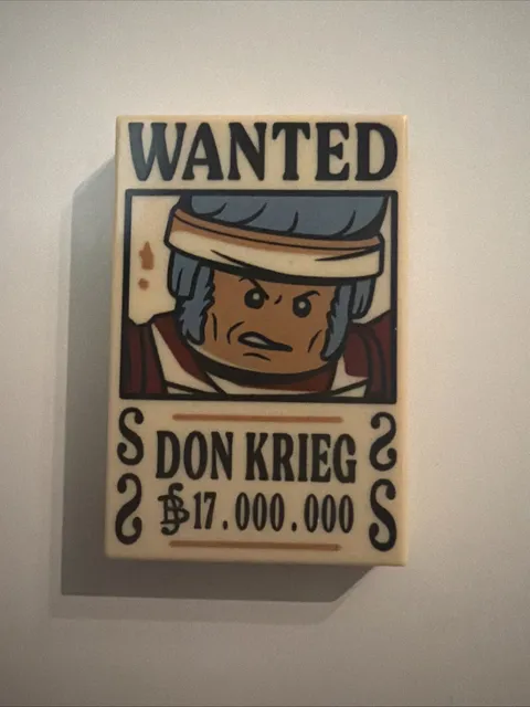LEGO One Piece:  Don Krieg Wanted Poster