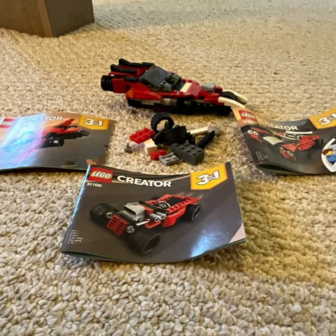 LEGO Creator 3-in-1 31100 Sports Car 134pcs Complete Set w/ Instructions as MOC