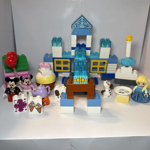 Lego Duplo Disney Elsa Olaf Mickey Minnie Balloons Ice Castle Ice Cream Windows