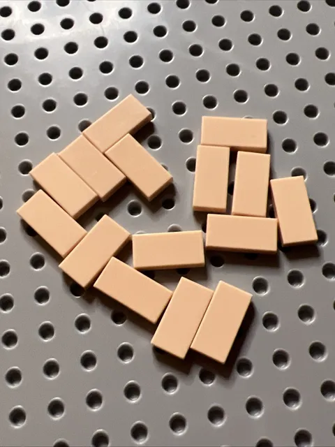 LEGO 3069 Light Nougat Tile 1x2 15 Pieces