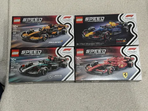 LEGO F1 Speed Champions Lot Of 4 77251,77244,77243,77242