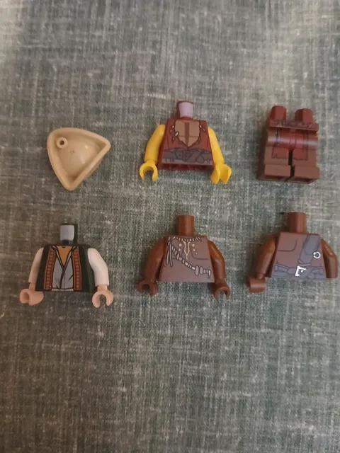 LEGO Pirates Caribbean Body Parts Lot Cook Zombie Cannibal Torso Legs Hat