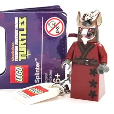 LEGO TMNT Splinter Minifigure Keychain 850838 Teenage Mutant Ninja Turtles NEW