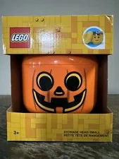 New Lego Pumpkin Storage Head Container Halloween Decor Small