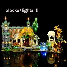 GENERIC The Lord of the Rings Rivendell w/ light kit 10316 Set 6167pcs | No Box