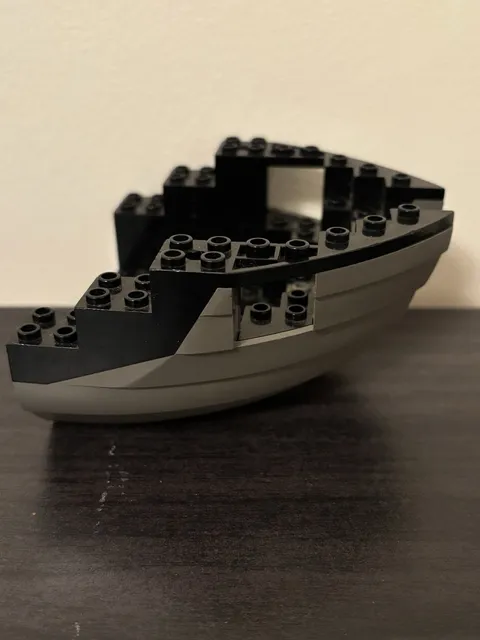 LEGO Vintage Black Gray Boat Stern 6271, 6268 Pirate Ship Parts