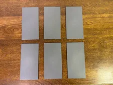 LEGO Dark Bluish Gray 8x16 Smooth Tiles Lot of 6 Large Plates Part 90498
