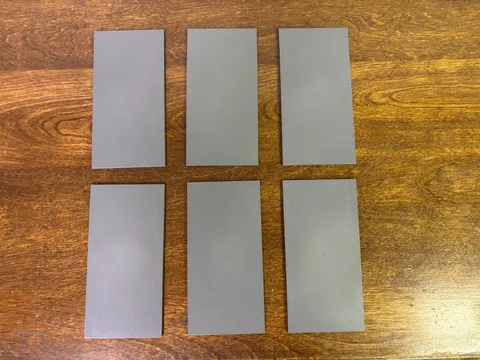 LEGO Dark Bluish Gray 8x16 Smooth Tiles Lot of 6 Large Plates Part 90498