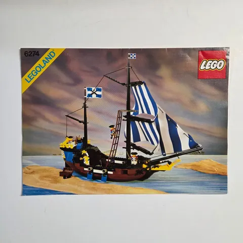 LEGO Pirates 6274 Caribbean Clipper Instructions Manual Legoland Vintage 1989