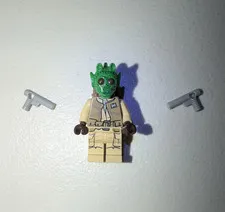 LEGO Star Wars Rodian Rebel Fighter Green Minifigure - Pre Used