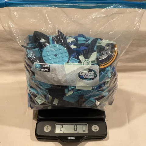 Legos 2lbs Assorted & Random Blue Pieces & Parts