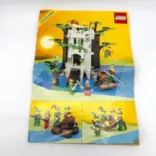Vintage Lego 6077 Instruction Manual Only Castle Forestmen's Crossing Booklet
