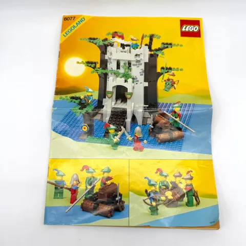 Vintage Lego 6077 Instruction Manual Only Castle Forestmen's Crossing Booklet