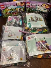 Lego Friends HUGE LOT of 7 Incomplete Sets w/ Minifigs and Manuals some Boxes