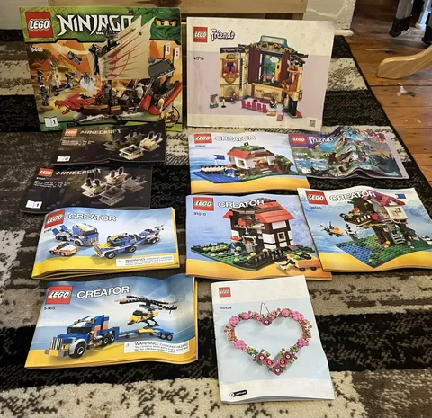 Lego Instruction Manuals Creator Friends Ninjago Minecraft Bundle