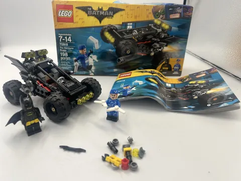 USED THE LEGO BATMAN MOVIE SET 70918 THE BAT-DUNE BUGGY COMPLETE W/ BOOK & BOX