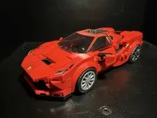 LEGO Red Ferrari F8 Tributo Driver Speed Champions 76895 Near Complete