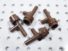 LEGO Lot of 4 Dark Brown Space Gun Torch Utensil Weapon Minifig BT