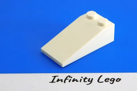 8 LEGO White Slope Brick 2 x 4 (30363) - 8 pieces