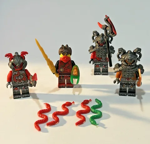 LEGO Ninjago Hands of Time Kai + Vermillions Minifigure Lot