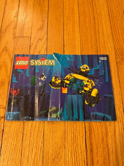 Lego Aquazone Sea Claw 7 (1822) Instruction Booklet Only