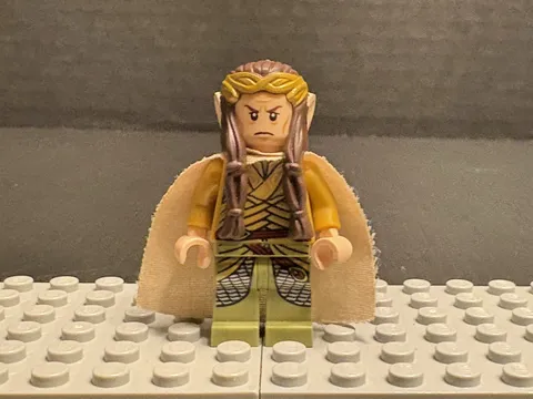 LEGO Hobbit Elrond lor105 Gold Crown Sword Minifigure Battle of the Five Armies