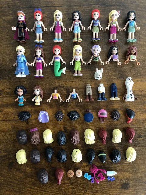 Lego Friends: Lot of Assorted Mini Dolls, Parts and Pieces