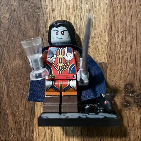 LEGO Dungeons & Dragons Vampire Minifigure w/ Sword, Goblet & Cape 71047