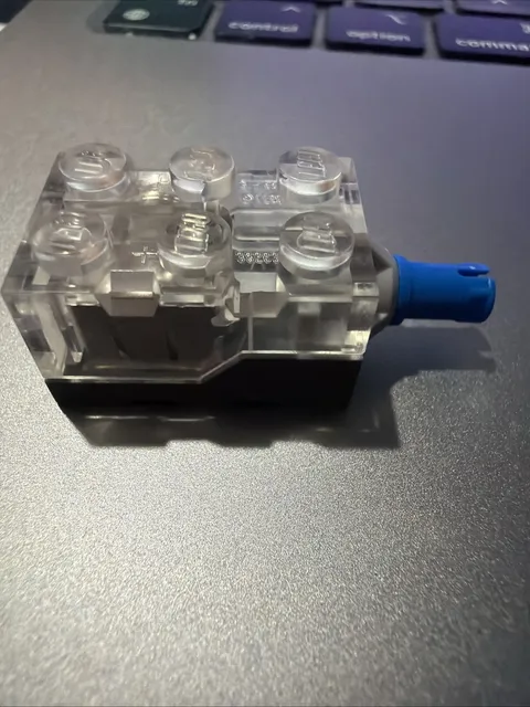 LEGO Light Brick Orange LED Transparent Top Battery Light Part 456