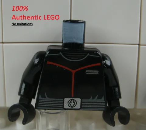 LEGO NEW Black Sith Fleet Officer Torso (1x) 6290216 Minifigure Part 76382