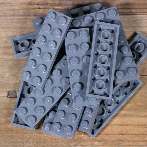 LEGO Dark Bluish Gray Plate 2 x 6 Part No. 3795 Qty 15